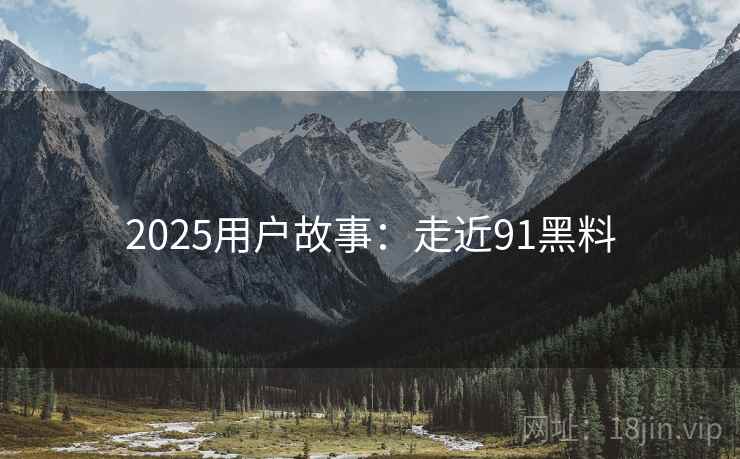 2025用户故事：走近91黑料